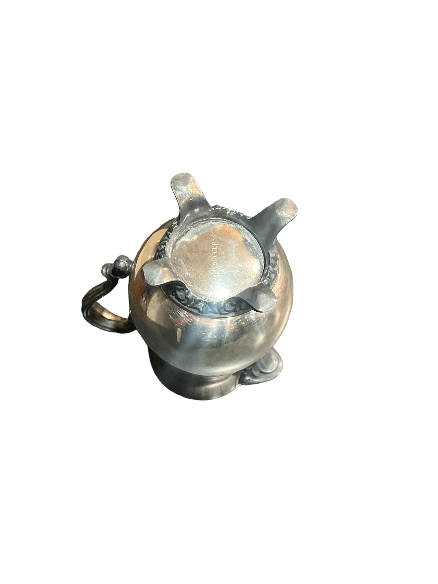 Wm Rogers Silver Plated Footed Creamer