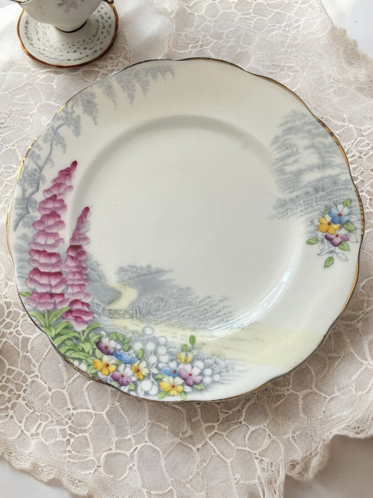 Bell China “Lovers Lane” Dessert Plate