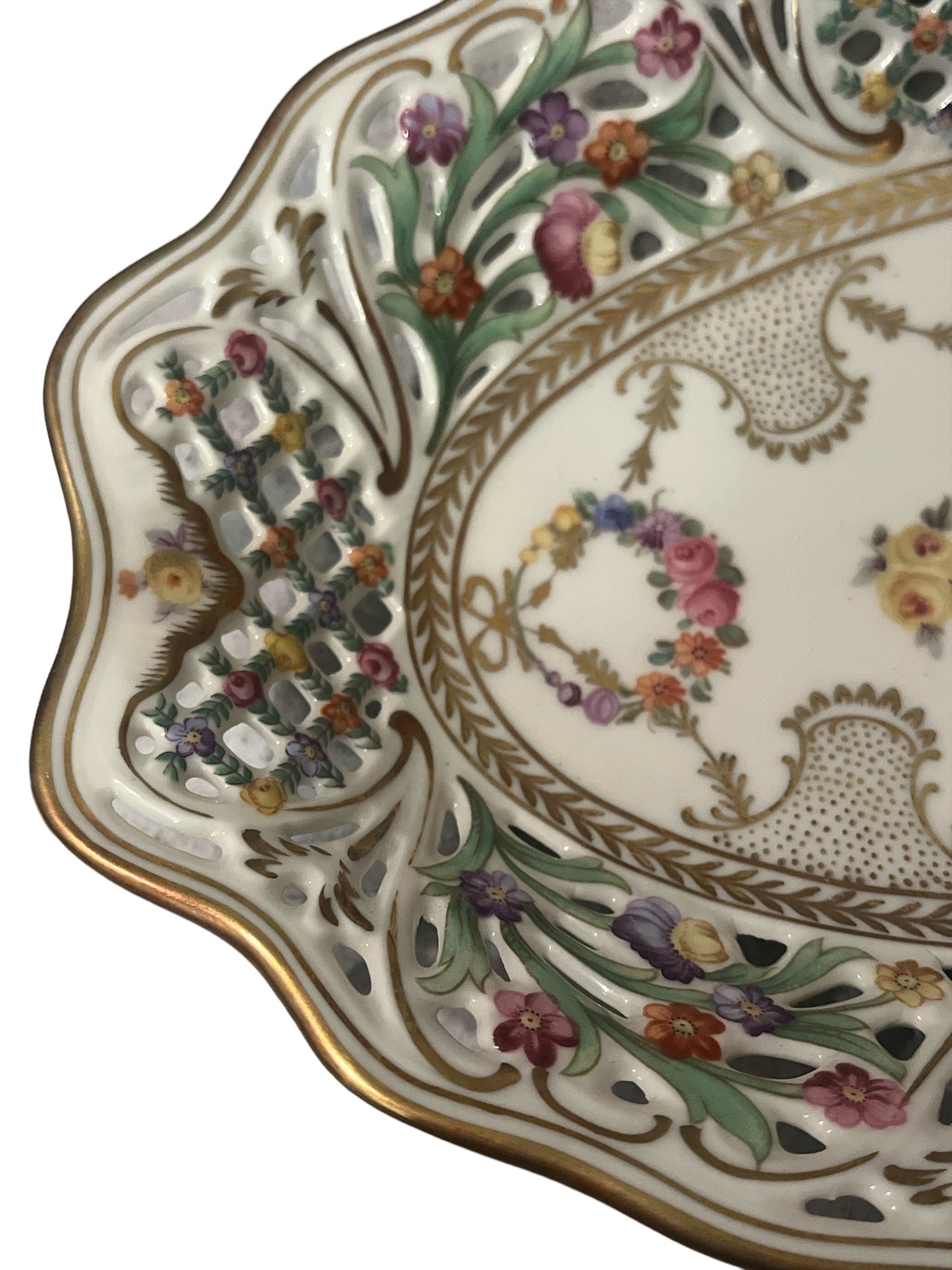 Schumann Reticulated Porcelain Bread Basket