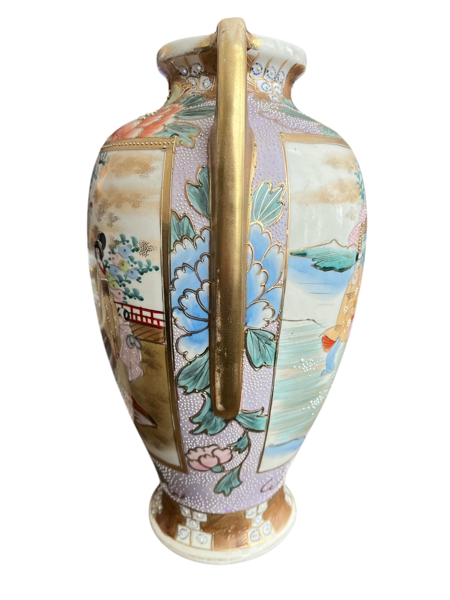 Satsuma-style Moriage Vase