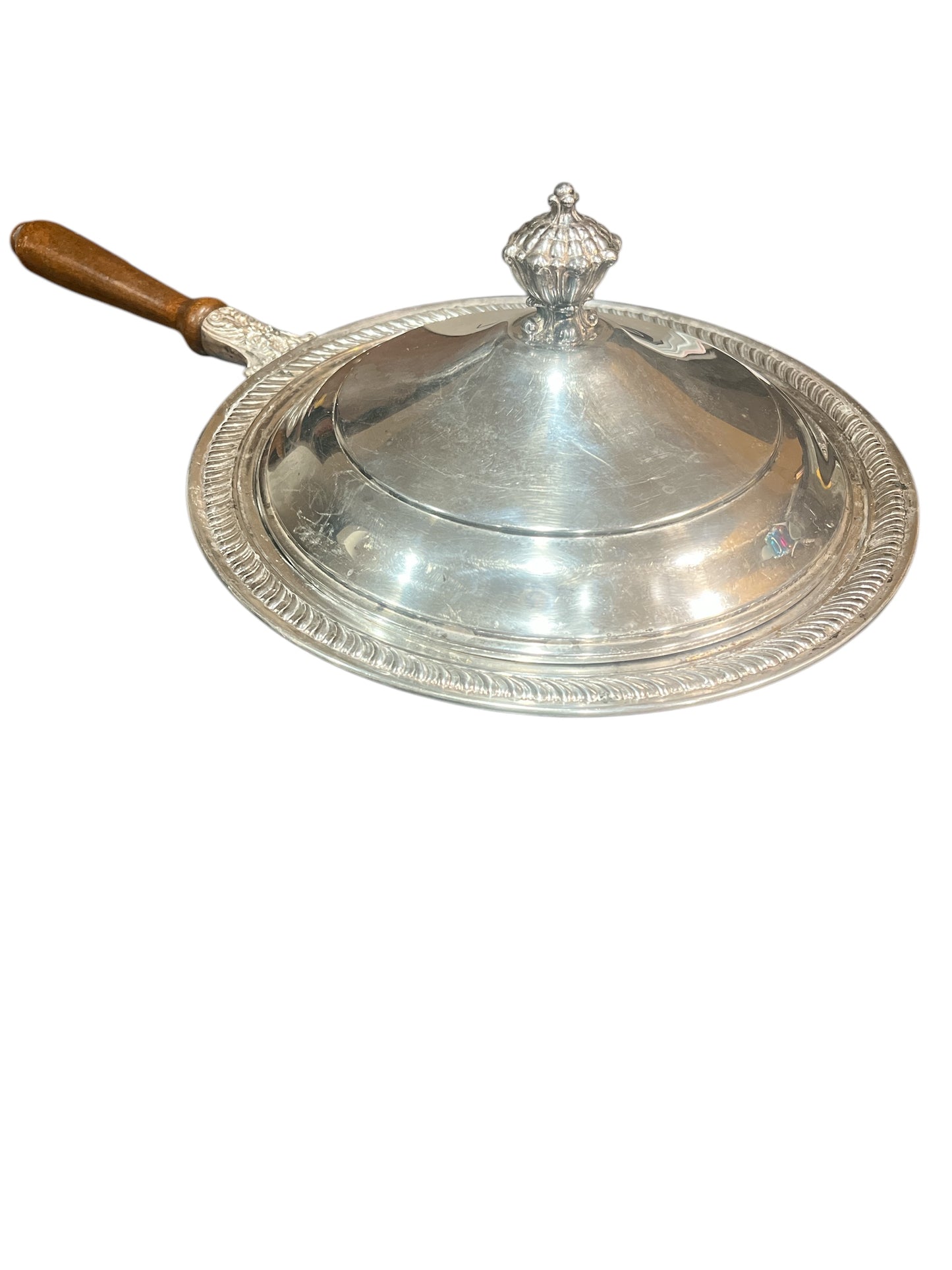 Unmarked Silver Plated Chafing Dish