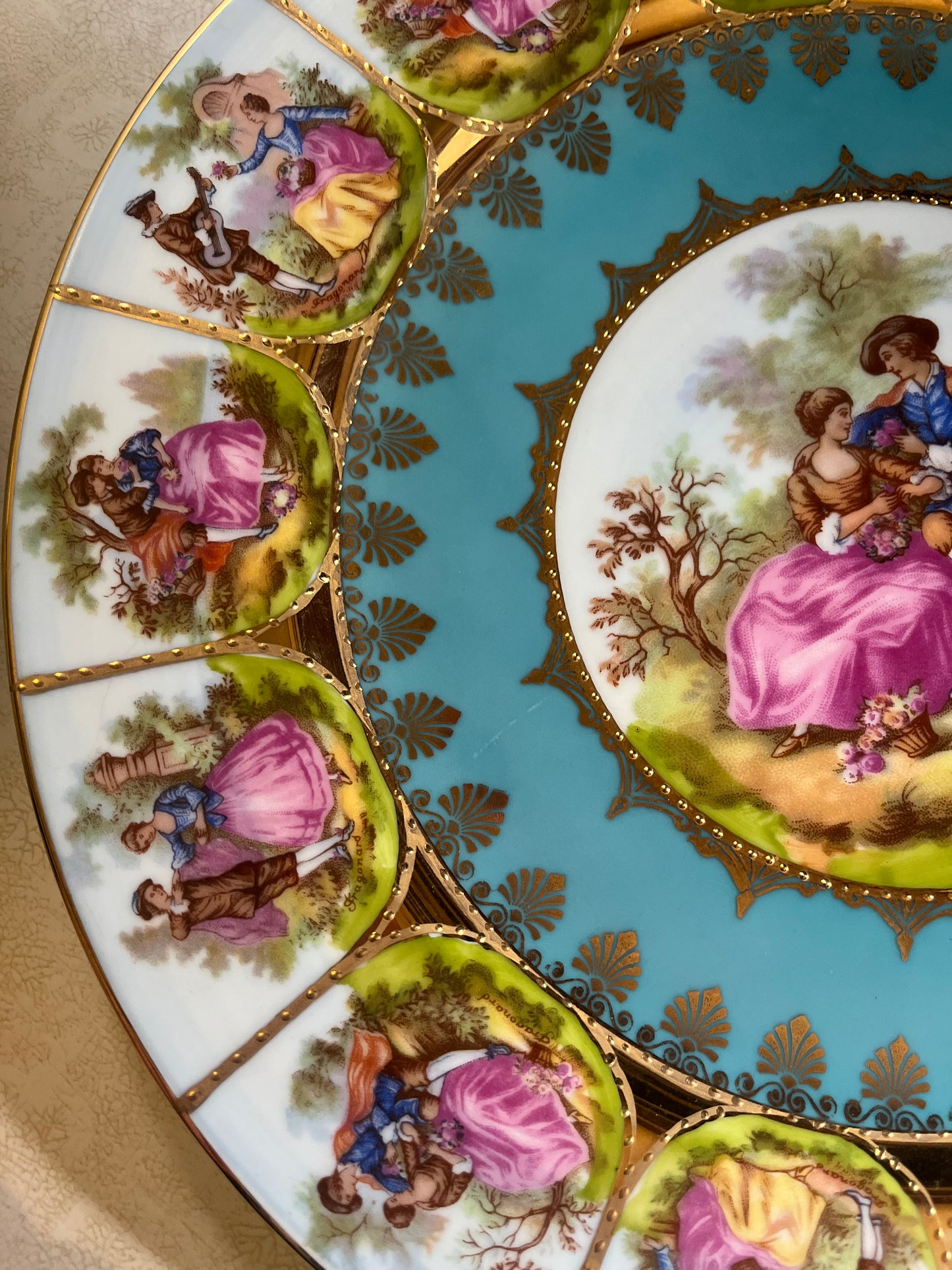 STW Bavaria Fragonard Courting Couple Plate