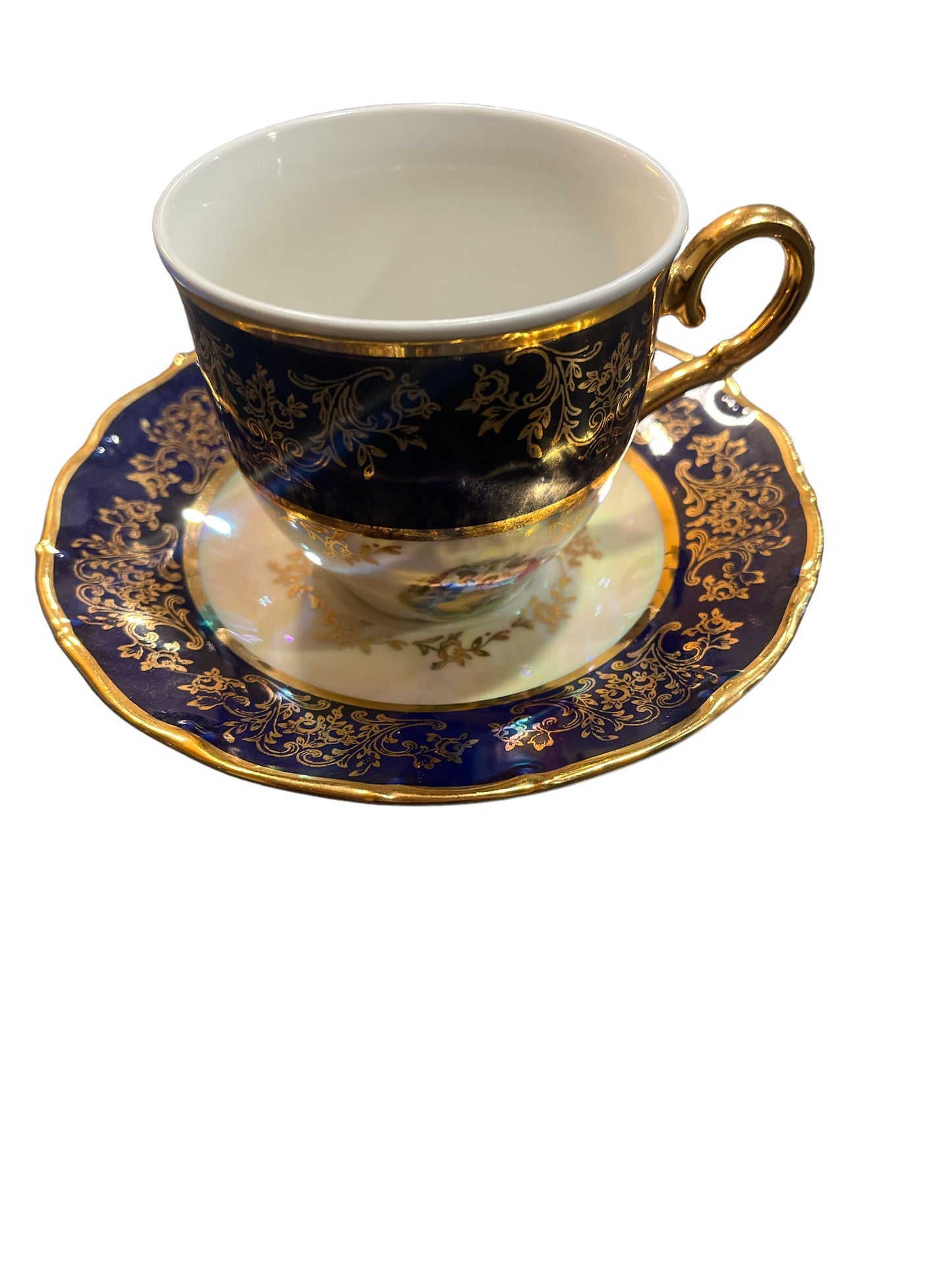 Moritz Zdekauer MZ Teacup & Saucer  Cobalt Blue