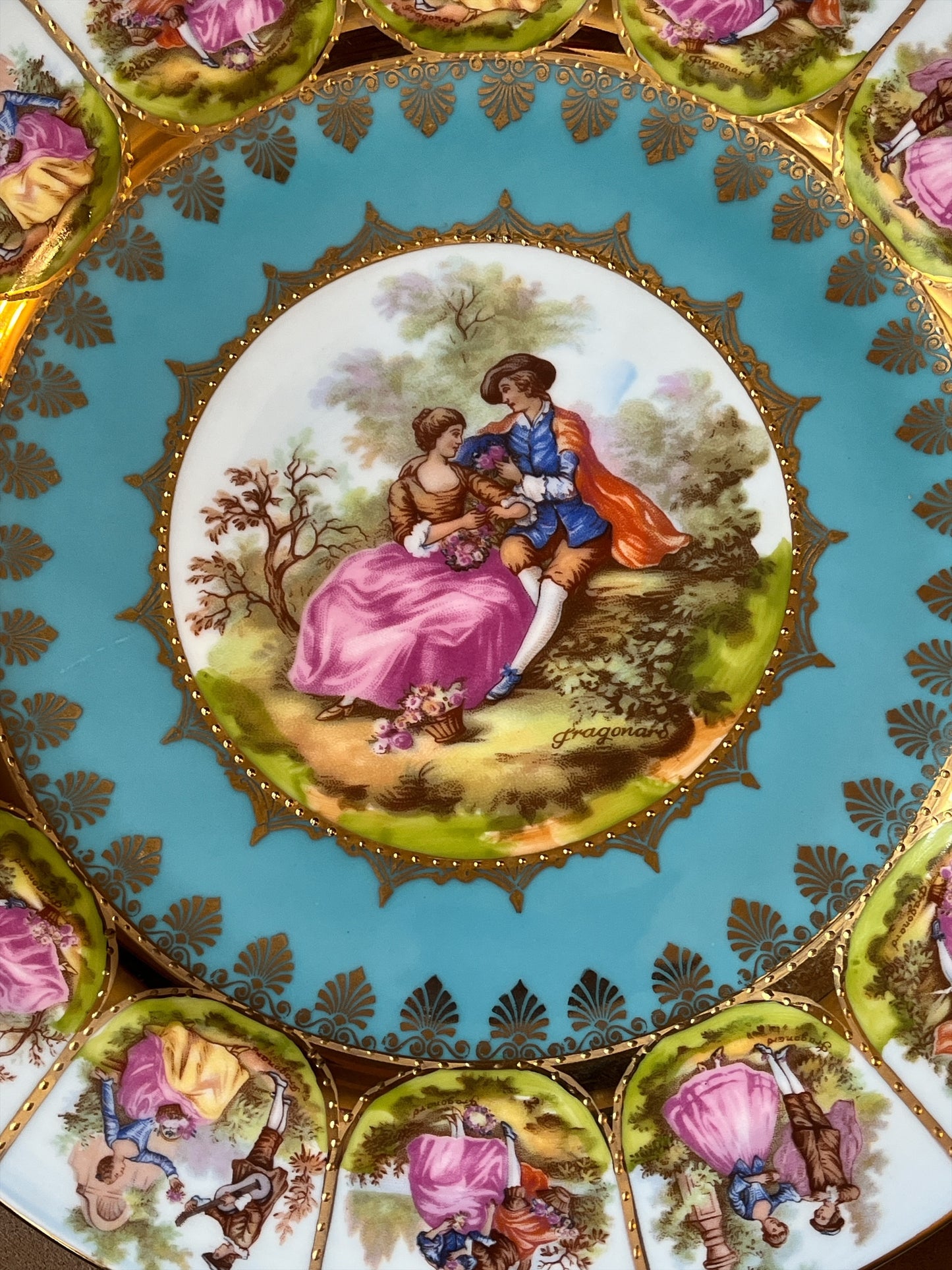 STW Bavaria Fragonard Courting Couple Plate