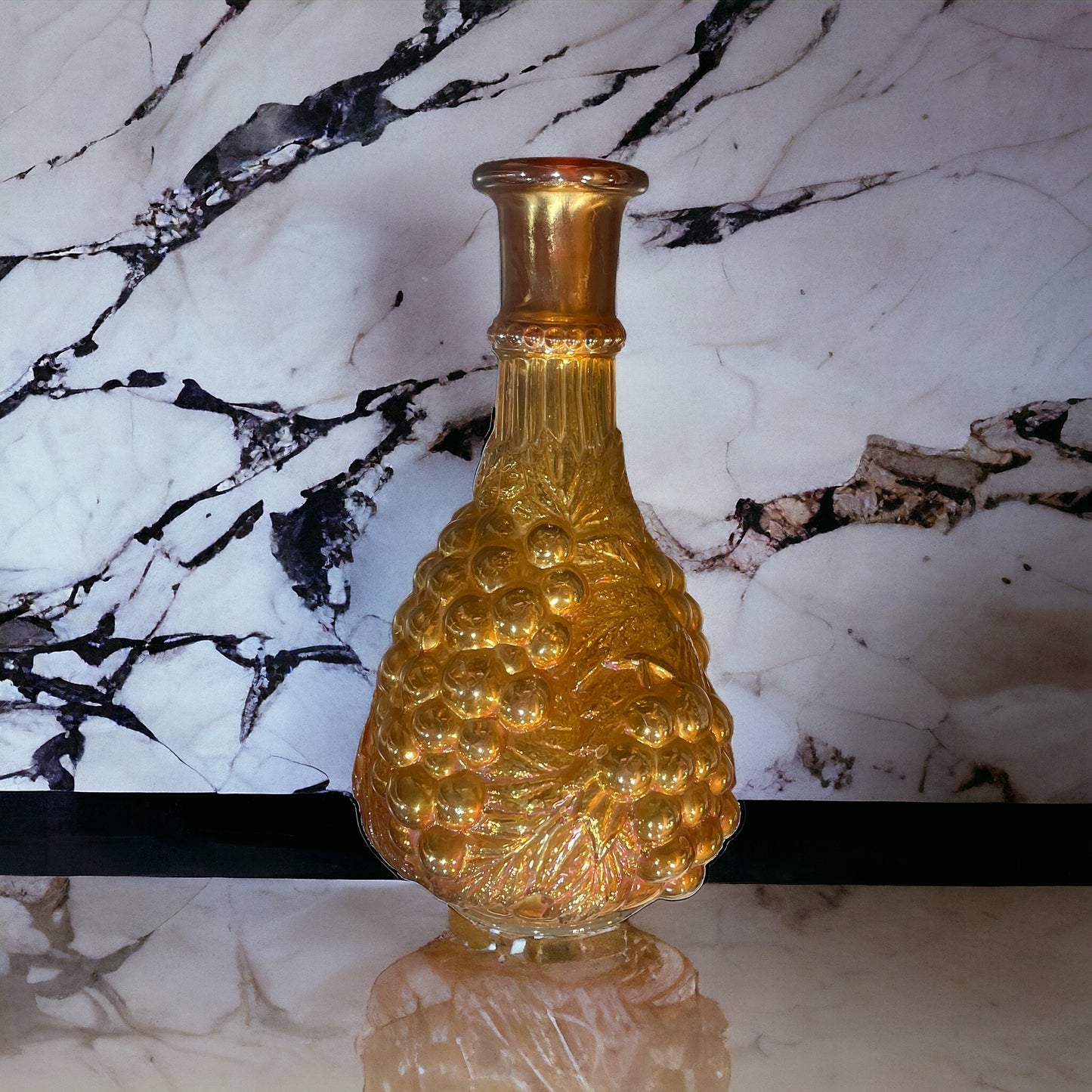 Imperial Marigold Carnival Glass Decanter