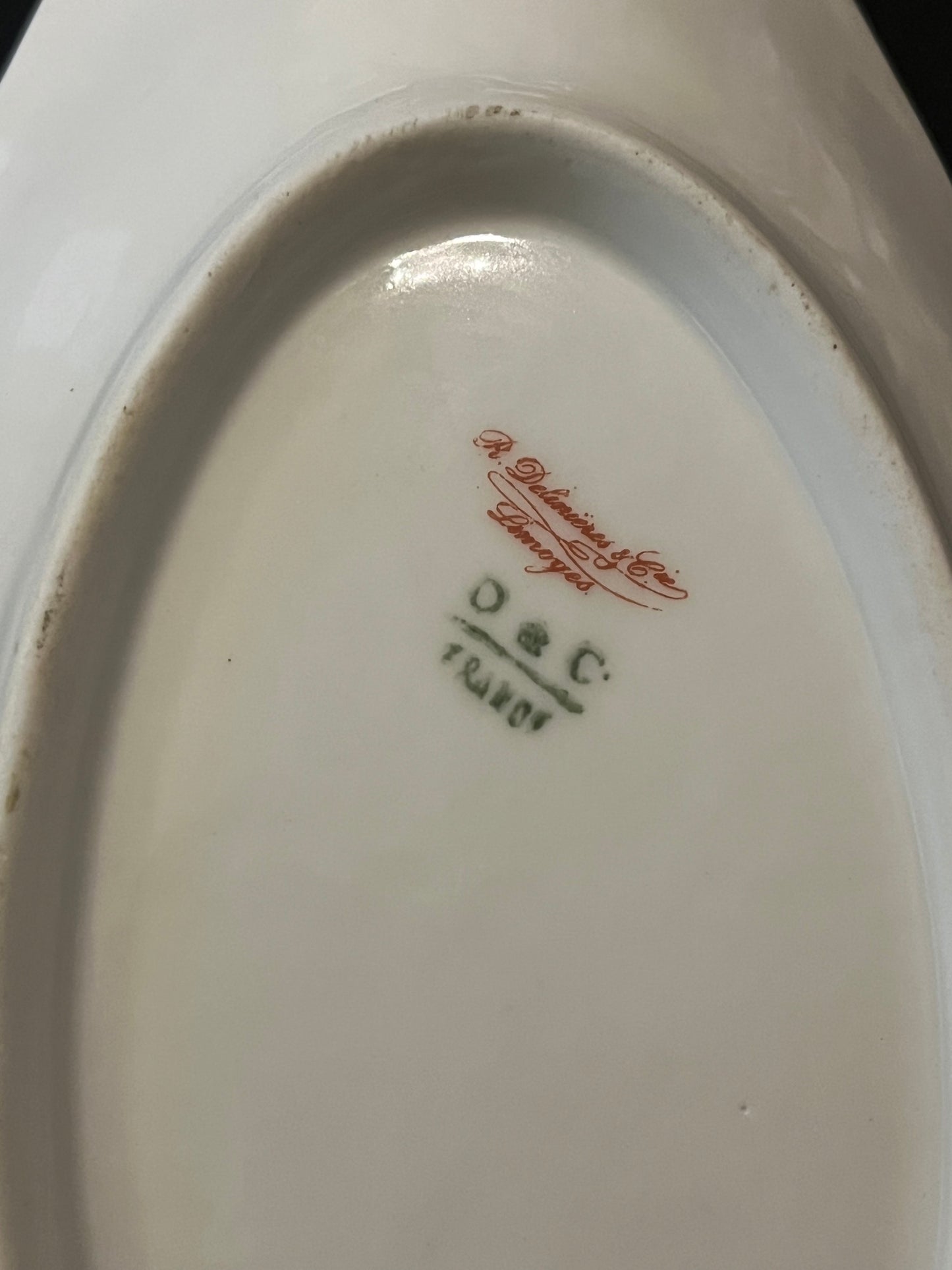 Antique R. Delinières D&C Porcelain Bowl