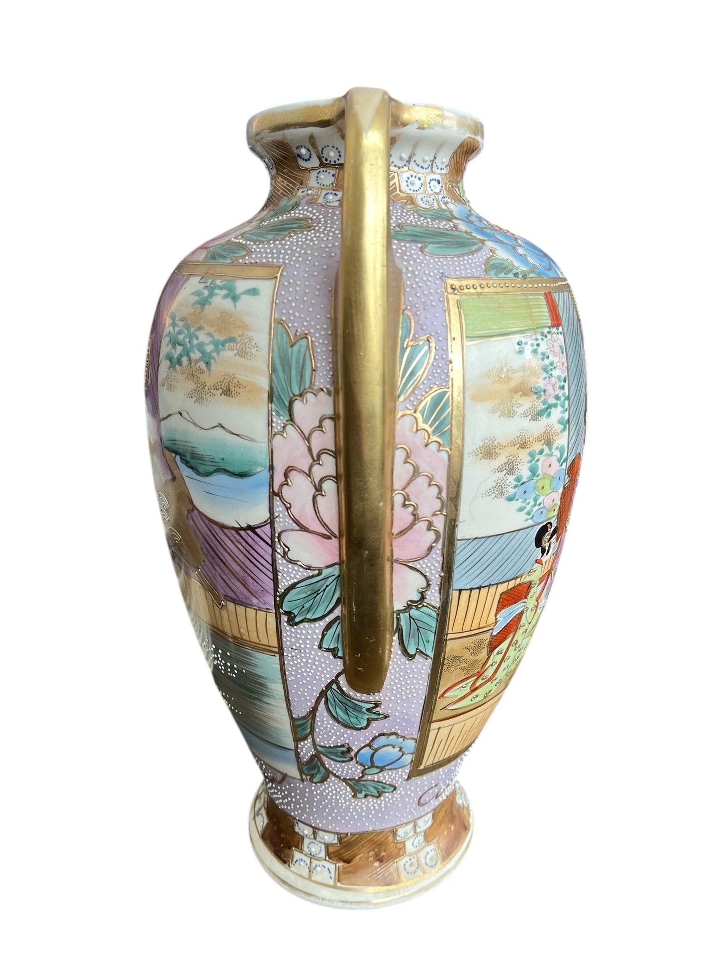 Satsuma-style Moriage Vase