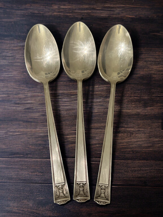 1923 Holmes & Edward Silver Super Plated Serving Spoon