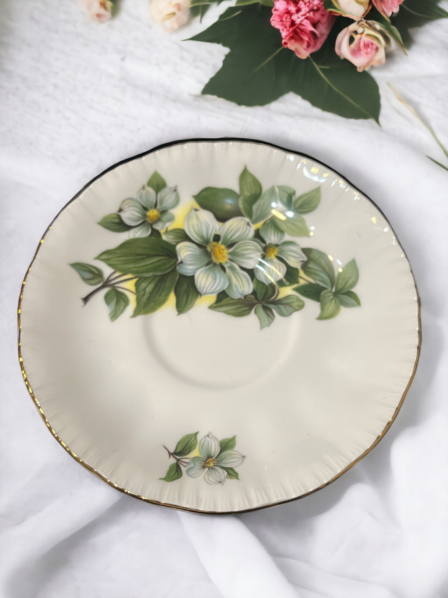 Vintage Paragon “Dogwood” Saucer