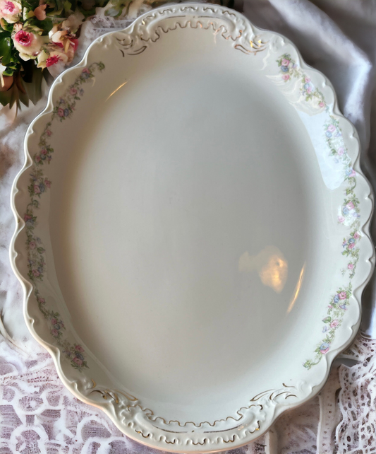 Vintage Johnson Bros Floral Serving Platter