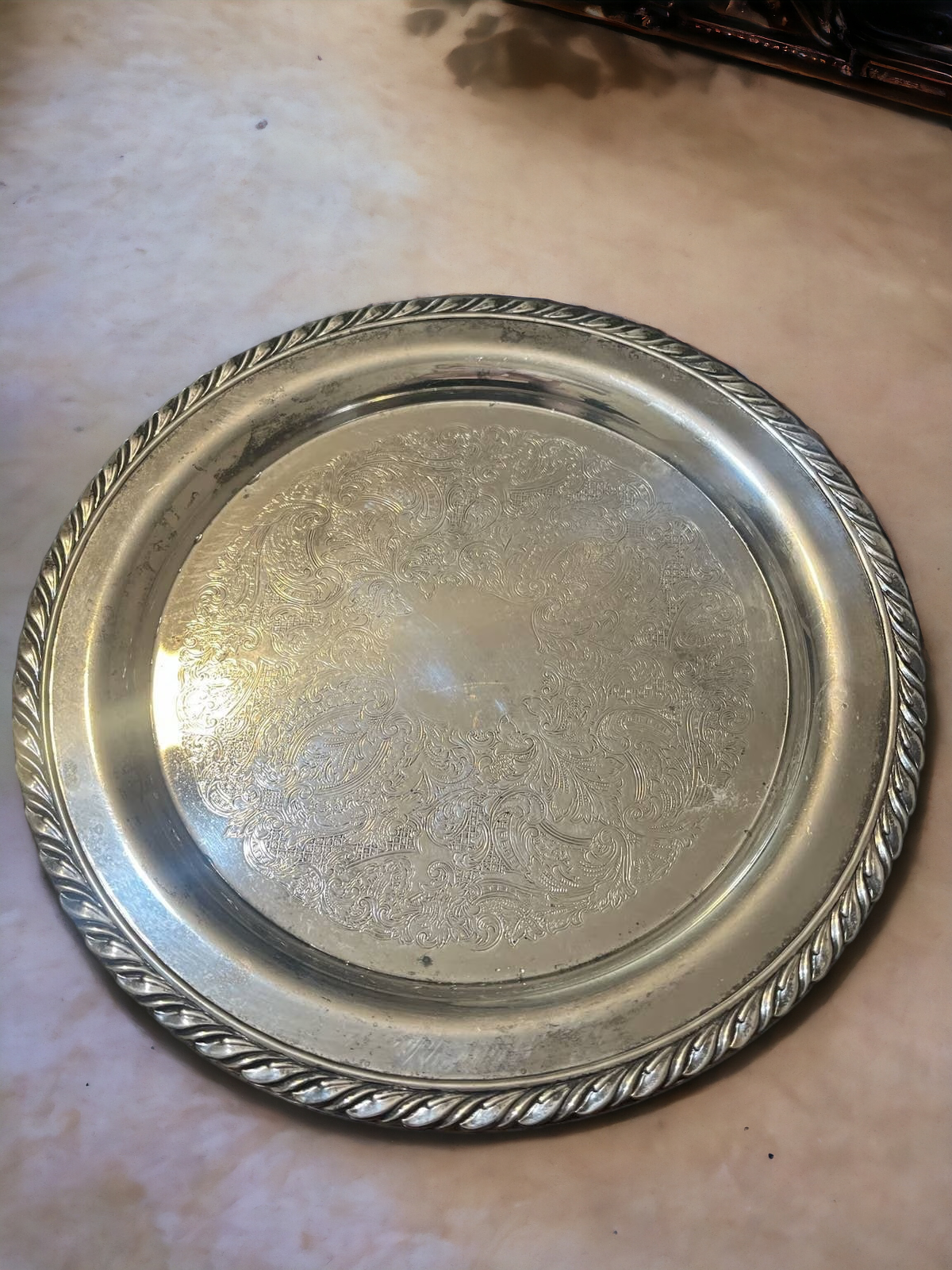 Vintage Oneida Silver Tray