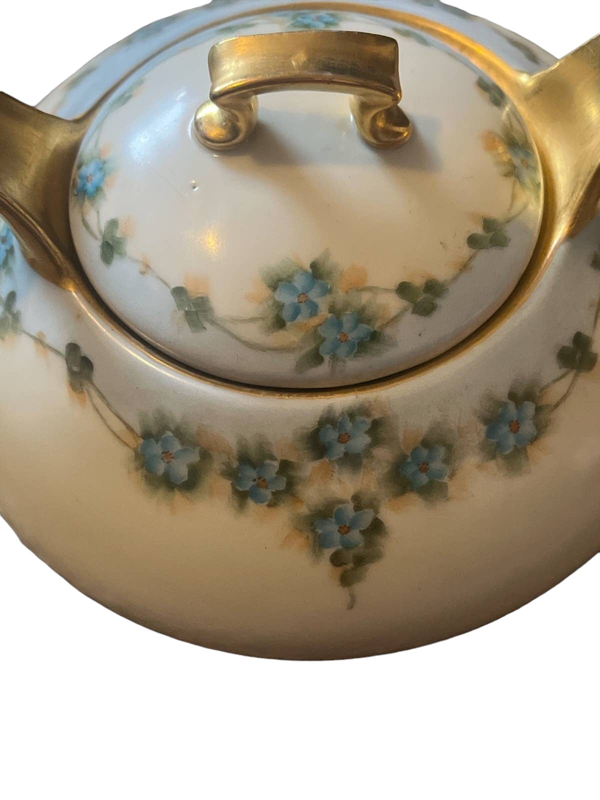 Antique Thun Handpainted Sugar Bowl